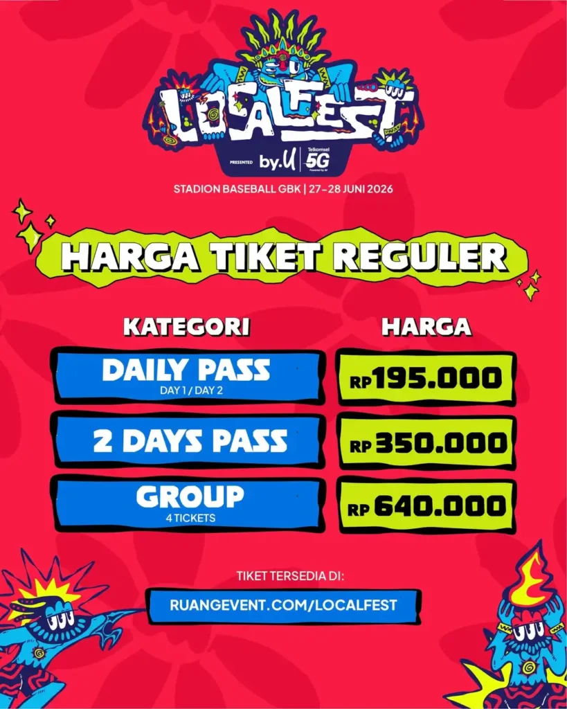 Harga Tiket Local Fest Jakarta 2026